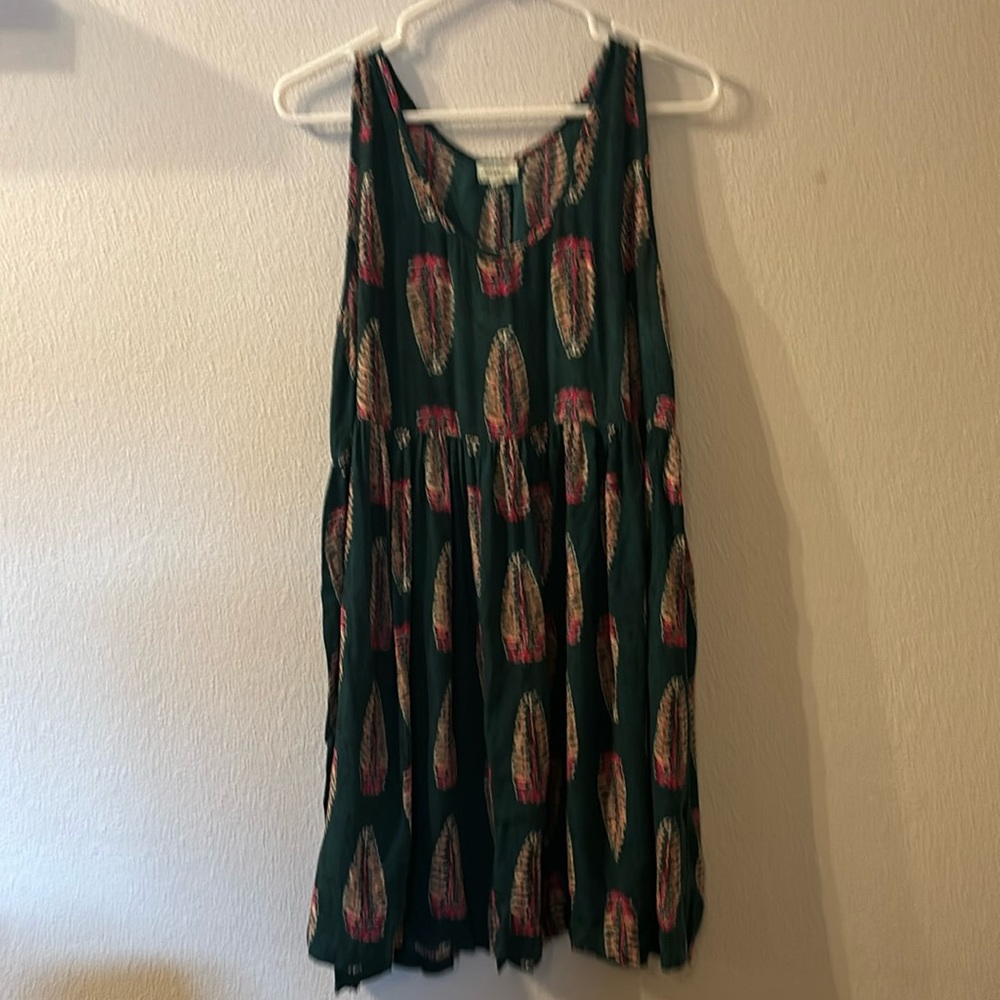 World Market leaf print dress size S/M